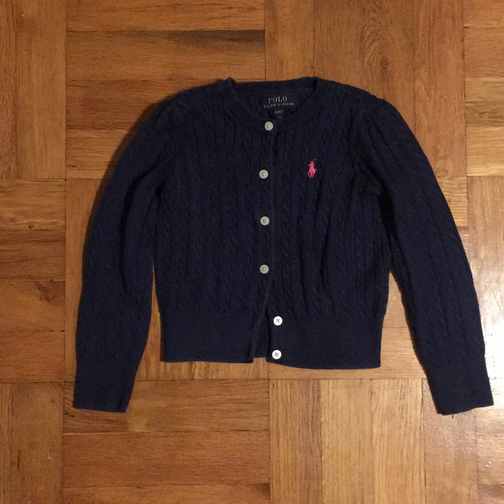 Button down girl sweater